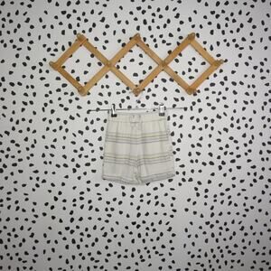 Wonder Nation Cream Striped Linen Blend Toddler Summer Shorts